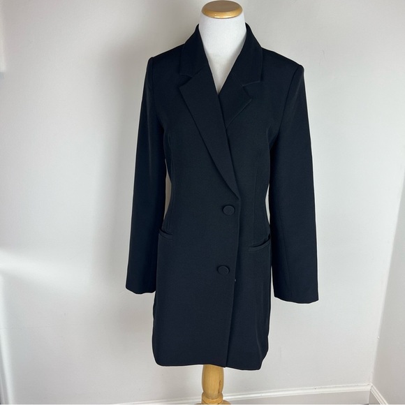 The Wolf Gang Ravello Blazer Dress Black Size M - Picture 1 of 7